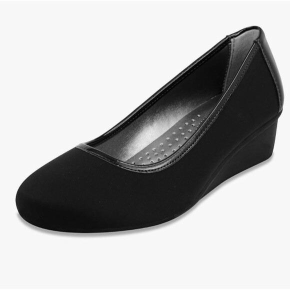 LONDON FOG Chester Neoprene Dress Wedge Size 8 Medium -  New w/ Defect - Picture 8 of 10